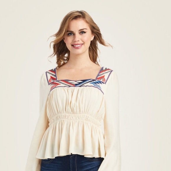 Ariat Jacquard Chimayo Top Size Small - Picture 5 of 11